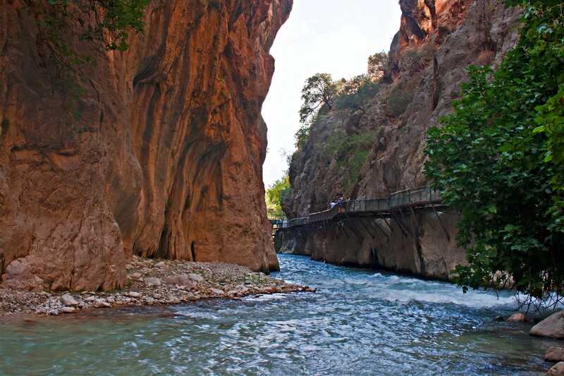 Entrance to Saklikent Gorge in Turkey, a popular white river rafting site © Kenny1 Dreamstime.com_