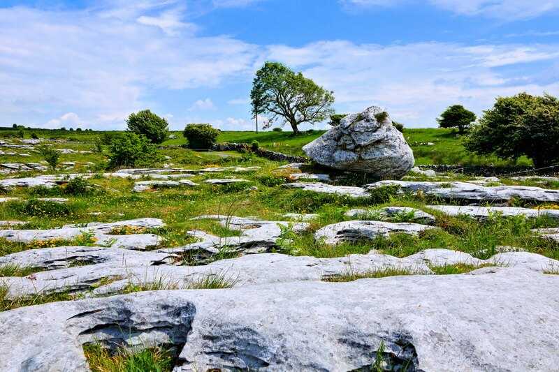 Rocky Landscape Of Burren National Park, Ireland With Boulder And Limestone Fields by Light-and-Vision